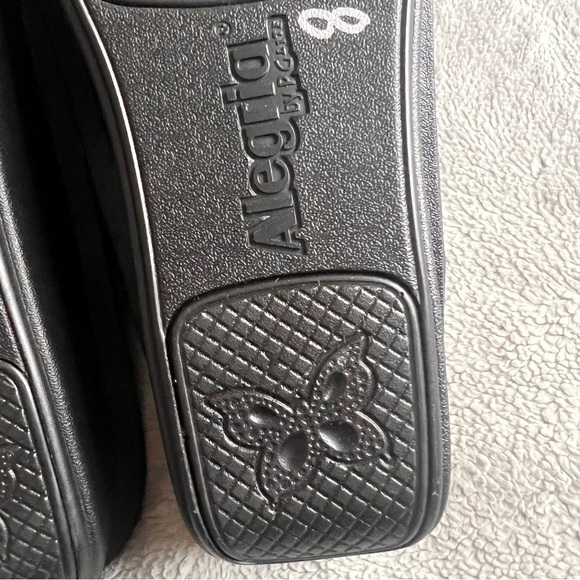 Alegria Klover Dearest Hybrid Leather Swivel Strap Comfort Sandal Clog Black - Picture 10 of 11